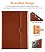 DTTO for iPad Pro 12.9 6th / 5th / 4th / 3rd Generation Case 2022/2021/2020/2018, Premium Leather Folio Stand Cover with Built-in Apple Pencil Holder -Auto Wake/Sleep and Multi Viewing Angles,Brown