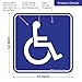 Sigo Signs (4 Pack) Handicap Stickers - Disabled Wheelchair Sign, 5.5x5.5 4 Mil Sleek Vinyl Decal Stickers Weather Resistant Long Lasting UV Protected and Waterproof Made in USA