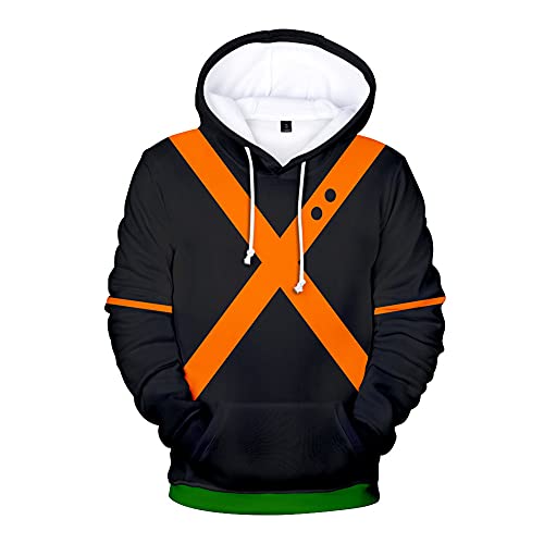 Pull My Hero Academia imprimé sweat à capuche chaud et résistant pour l'hiver
