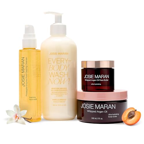 Josie Maran Face & Body Care Trio Gift Set - 4 Piece Kit Includes...