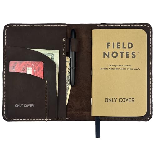 Thot Ra Leather Cover for Field Notes, Passport Cover, Leather Notebook Cover for 3.5