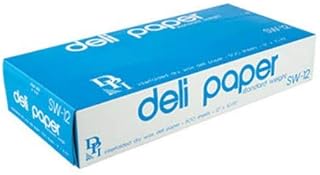 Durable Packaging 12" X 10 3/4" Interfolded Wrap Deli Paper Sheets, 500 Wax Paper Sheets