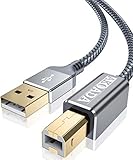 [page_title]-AkoaDa USB Druckerkabel 2M, Scanner Kabel USB A auf USB B 2.0 Drucker Kabel für HP, Canon, Dell, Epson, Lexmark, Xerox, Brother, Samsung usw.