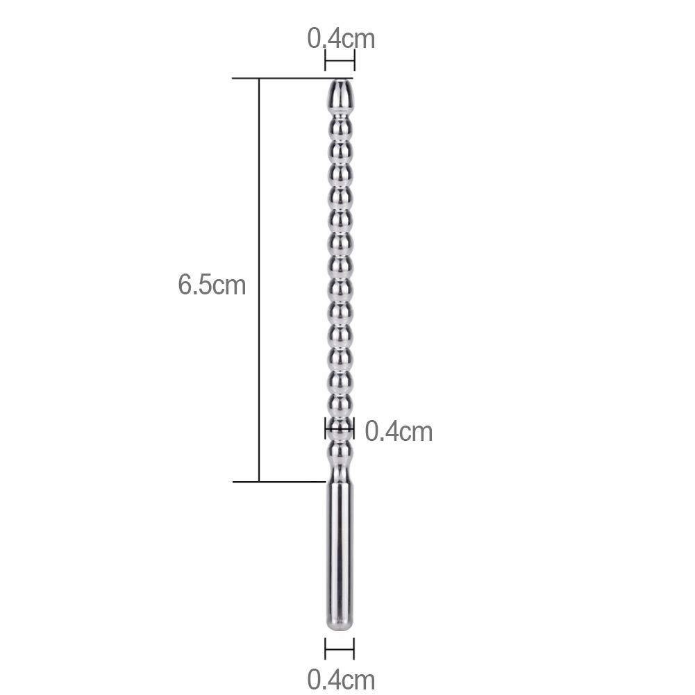 Plug uretrale Perline in acciaio inossidabile Plug dilatatore del pene Sonde uretrali Masturbazione maschile per principianti e professionisti Roluck