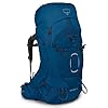 Osprey Aether 65 Men’s Backpacking Backpack, Deep Water Blue, Small/Medium