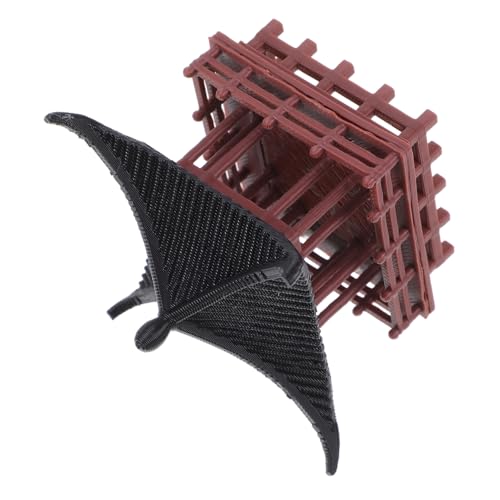 KONTONTY Decoración De Pabellón Chino Miniatura Realista para Jardín Escritorio Bonsái Estilo Tradicional Retro De Maceta De Plástico