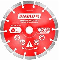 Vista 1 de Diablo by Freud DMADS0600 Discos de corte segmentados de diamante de 6 pulgadas para mampostería
