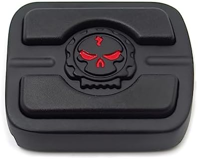 HTTMT- Matte Black HTTMT Skull Small Brake Pedal Pad Compatible w...