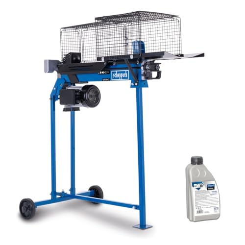 Scheppach Fendeur de Bûches Horizontal HL760LS | Puissance 7T | Fendeur de Bois de Chauffage hydraulique | Longueur de fendage 520mm | Huile supplémentaire incluse