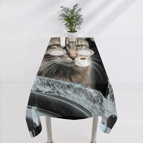 Nappe imprimée chat pour décoration de cuisine et restaurant - 5