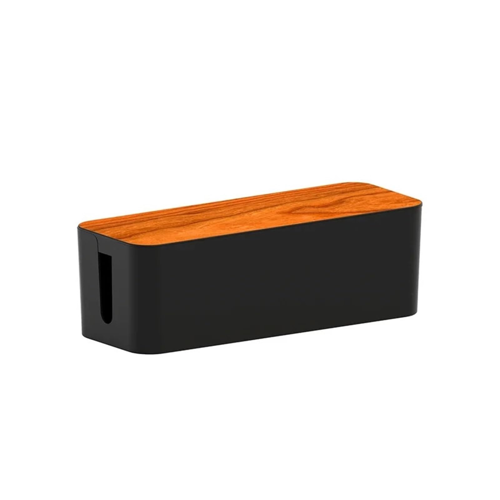 Organizador de cables de plástico con bambú HIZON en acabado Wood Grain premium