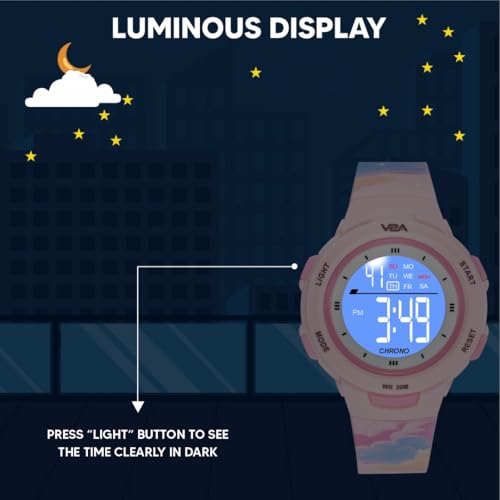 Image of V2A Kids Watch - Waterproof Multi-Functional Digital Sports Watch for Ages 5-13, 30M Water Resistance, Gift for 5-10 Year Olds
