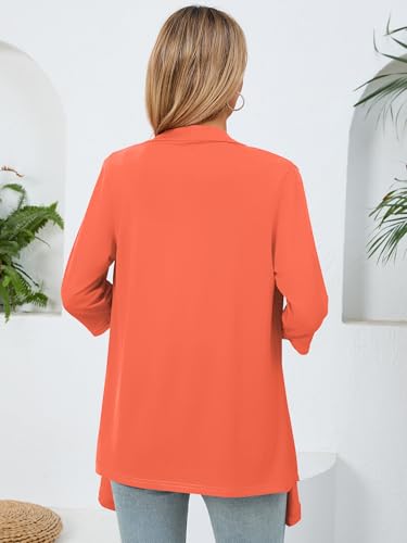 Image of Women's Lightweight Open Front Cardigans Casual Soft Drape Spring Summer Fall Cardigan S-3XL