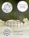 IMOLOVE Moissanite Wedding Bands for Women, Dainty 6 Stone Oval Eternity Wedding Band 1.5 Carat Everyday Fashion Silver Moissanite Rings for Women with 18K White Gold Plated Size 7.5