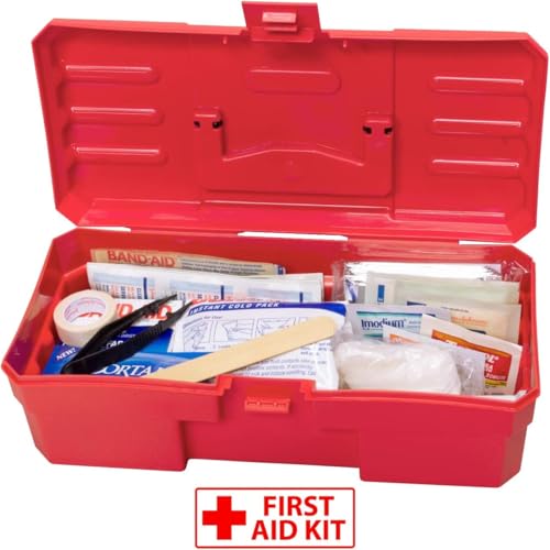 Akro-Mils 12-Inch ProBox Plastic Toolbox for Tools, Hobby or Craft Storage Toolbox, Model 09912, (12-Inch x 5-1/2-Inch x 4-Inch), Red by Akro-Mils - Used condition - Image 5
