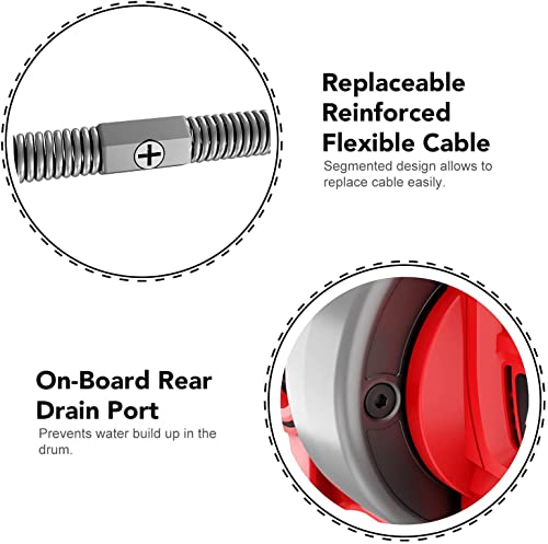 Populo Drain Auger, Automatic Plumbing Snake thumb #1