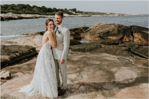 Mens Linen 2 Piece Suit Slim Fit Suits for Men Formal Wedding Prom Suits Business Casual3