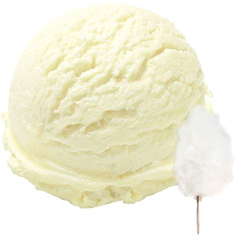 Zuckerwatte Geschmack Eispulver VEGAN - OHNE ZUCKER - LAKTOSEFREI - GLUTENFREI - FETTARM, auch für Diabetiker Milcheis Softeispulver Speiseeispulver Gino Gelati (Zuckerwatte, 333 g)