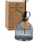 OFFIDIX Plant Mister Plant Water Spray Bottle, 6.3" Tall Vintage Style with Bronze Plastic Top Pu...