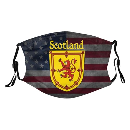 Lion Rampant Scotland Scottish Adult Dust Mask Adjustable Dust Face with 2 Filter8850