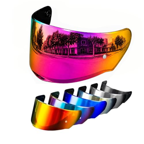 Image of PSLER Shatterproof Helmet Visor for Assault Rapid FF320 FF353,Rose Red | Impact-Resistant ,UV400 Protection, Motorcycle Tinted Face Shield for Assault Rapid FF320 FF353 FF328 ,Visor Replacement