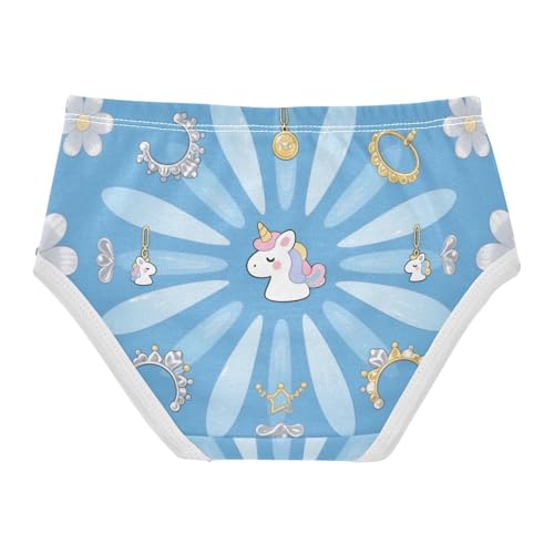 Girls' Underwear Flowers Floral Unicorn Toddle Brief Panties 2-8 Years 203005812