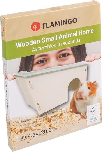 NAGETIERHAUS Mick BEIGE/GRÜN 37,5x24x20,5CM