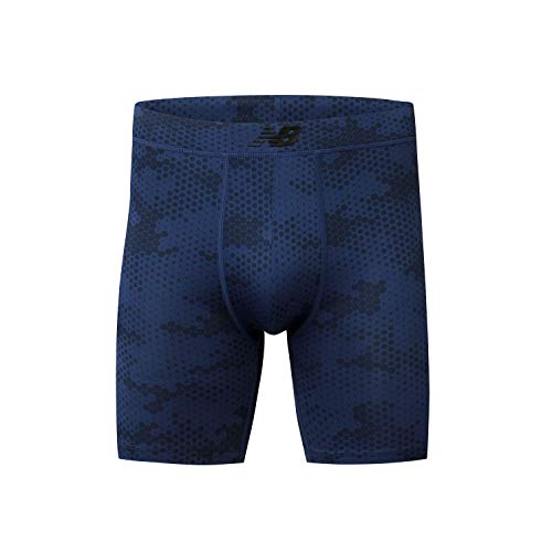 New Balance Men's Dry Fresh 6" Boxer Brief Underwear with Bonded Pocket