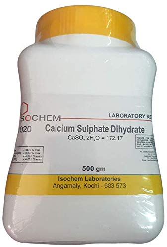 ISOCHEM Calcium Sulphate Dihydrate (500GM) Assay 98% Min (B07R4WT2V8) Amazon Price History, Amazon Price Tracker