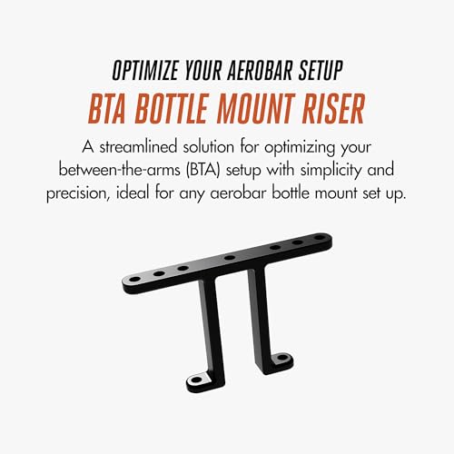 TriRig BTA Bottle Mount Riser - Bike Water Bottle Cage Holder for Aerobar, Road, and MTB Bikes - Adjustable Angles, T6-6061 Alloy, Handlebar Mount Accessory - Image 3