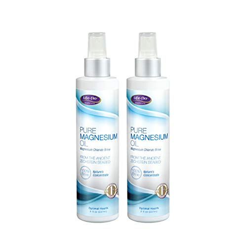 Life-Flo Pure Magnesium Oil | 100% Pure Magnesium Chloride Spray from Ancient Zechstein Seabed | For Relaxing & Rejuvenating Muscles & Joints | 8 oz | 2 pk