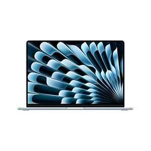 Apple MacBook Air 15-inch Laptop with M5 chip: Built for AI, 15.3-inch Liquid Retina Display, 16GB Unified Memory, 512GB SSD, 12MP Center Stage, Touch ID, Wi-Fi 7; Sky Blue