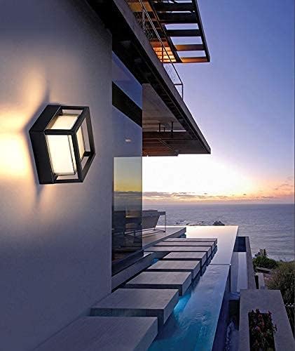 Image of blissbells Modern Diamond-Shape LED Wall Lamp | Matte Black Designer Wall Light for Bedroom, Living Room & Outdoor Decor