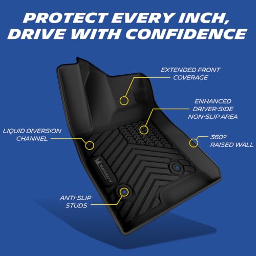 Image of Michelin Vehicle Mats, All-Weather TPE Custom Fit Liner for 2024-2026 Chevy Trax /Buick Envista (3 Piece), Premier