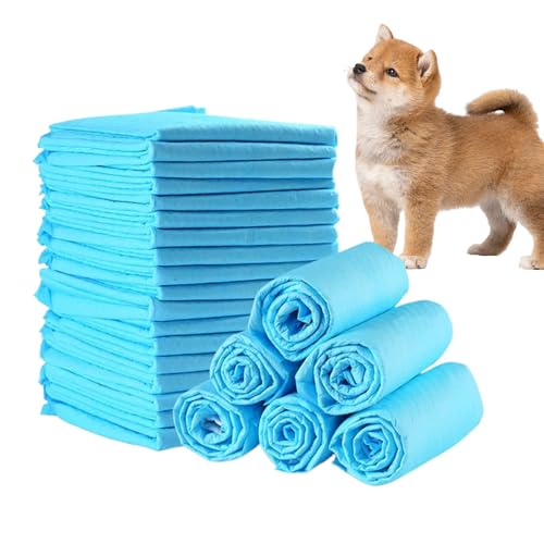 Compresas para orinar perros, compresas para adiestramiento de perros en el tocador, 100 unidades, eliminación de olores ultra para entrenamiento doméstico animales pequeños, gatos, razas de todos los