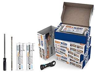 Dryrod Damp Proofing Rods DPC Kit: Treats 24 Linear metres (9" Wall) - BBA Approved Rising Damp Treatment