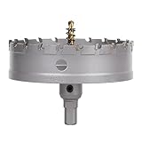 Vearter 117mm 超硬 ホールソービットT.C.T素材カーバイドコバルトスチールカッターステンレススチールシートアイアンメタルカッティン