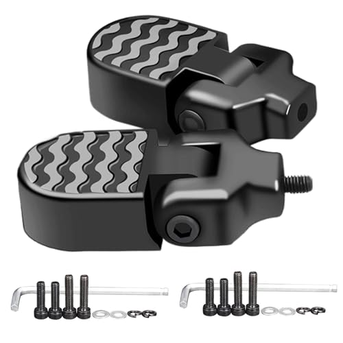 Pédale arrière de vélo antidérapante et support de pédale pliable