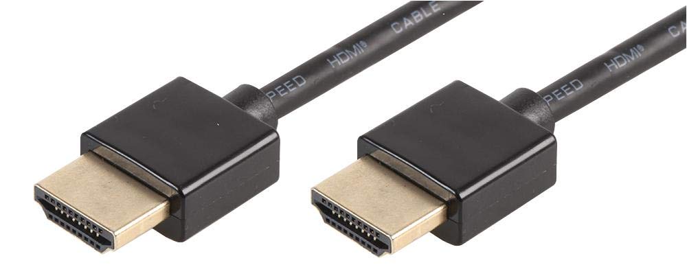 Pro Signal PSG3253-HDMI-5 High Speed 4K UHD Slim HDMI Lead with Ethernet, 5m Black