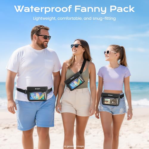 2 Pack IPX8 Double Space Dry Belt Bag