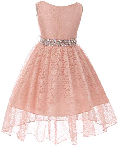 Big-Girl-Floral-Lace-Rhinestones-Christmas-Holiday-Easter-Flower-Girl-Dress-Blush-14-MBK360
