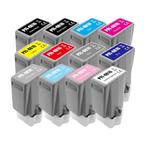 Cartouche Encre PFI-4810 Gris Imprimante Jet d'Encre PRO-510 Consommable PRO-500