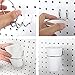 Kuhome 6 Sets Pegboard Hooks with Pegboard Cups, Ring Style Pegboard Bins with Rings, Pegboard Cup Holder Accessories for Organizing Storage (White)