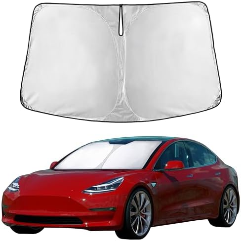 EcoNour Windshield Sun Shade Compatible for Tesla Model 3 & Model...