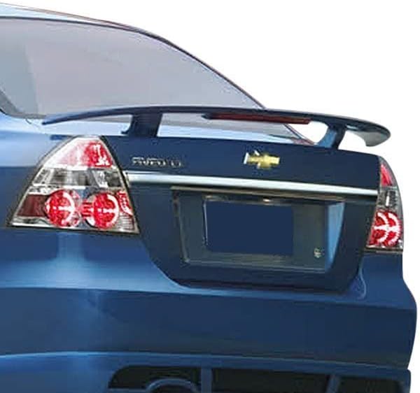 Trunk Spoiler Compatible With 2013-2016 Chevrolet Aveo Sedan Factory Style Painted Color PCL Blue Streak Pearl