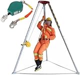 CucCe Rettungsstativ Rettungsset Hochleistungs-Rettungsstativ for beengte Räume, einziehbares Beinhebesystem(1200LBS Winch)