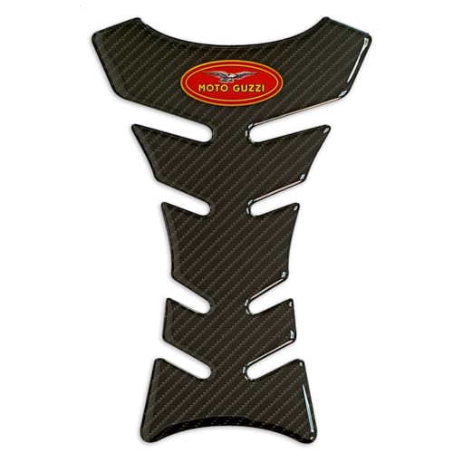 MISURE: cm 14 x 21 Paraserbatoio Tank Pad Adesivo Resinato 3D Protezione Serbatoio compatibile con MOTO GUZZI - PM001