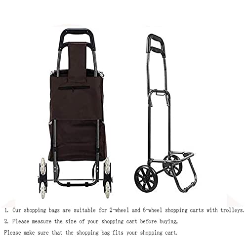 Einkaufstasche - 27L Einkaufstrolley-Taschen, Wiederverwendbare Einkaufstasche Aus Oxford-Stoff, Einkaufswagen… – Bild 4