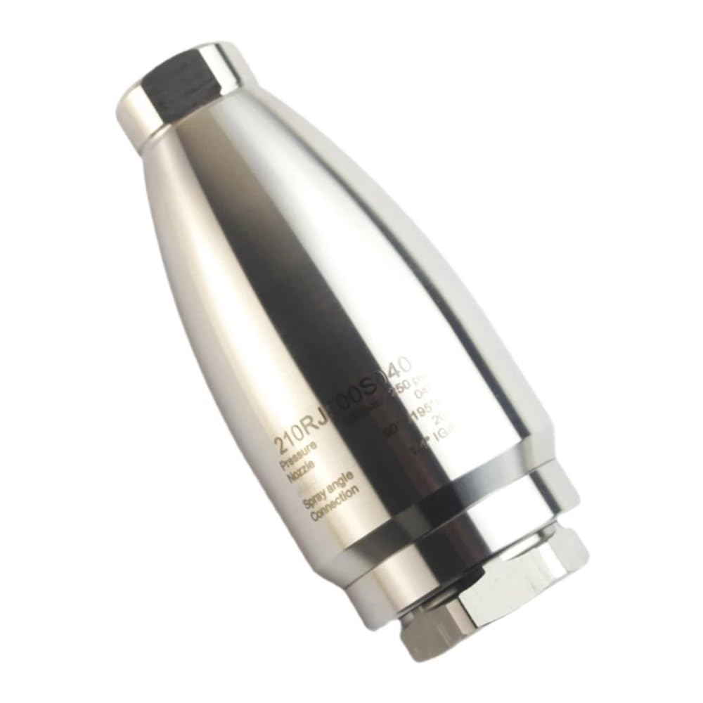 Gaojudaf One Color 1Piece Washing Nozzle 500Bar, 1/4Inch Plug Stainless Steel Nozzle 360 Degrees Rotating For Paint Removal