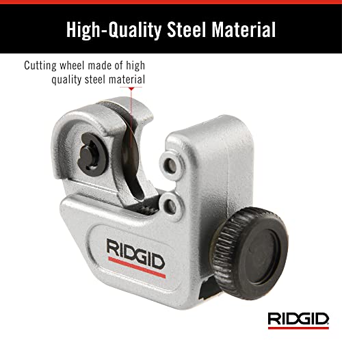 RIDGID 32975 Model 103 Close Quarters Tubing Cutter, 1/8-inch to 5/8-inch Tube Cutter, Silver 6 RIDGID 32975 Model 103 Close Quarters Tubing Cutter, 1/8-inch to 5/8-inch Tube Cutter, Silver - Image 6